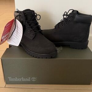 Youth Timberland Premium Waterproof Black  Boots